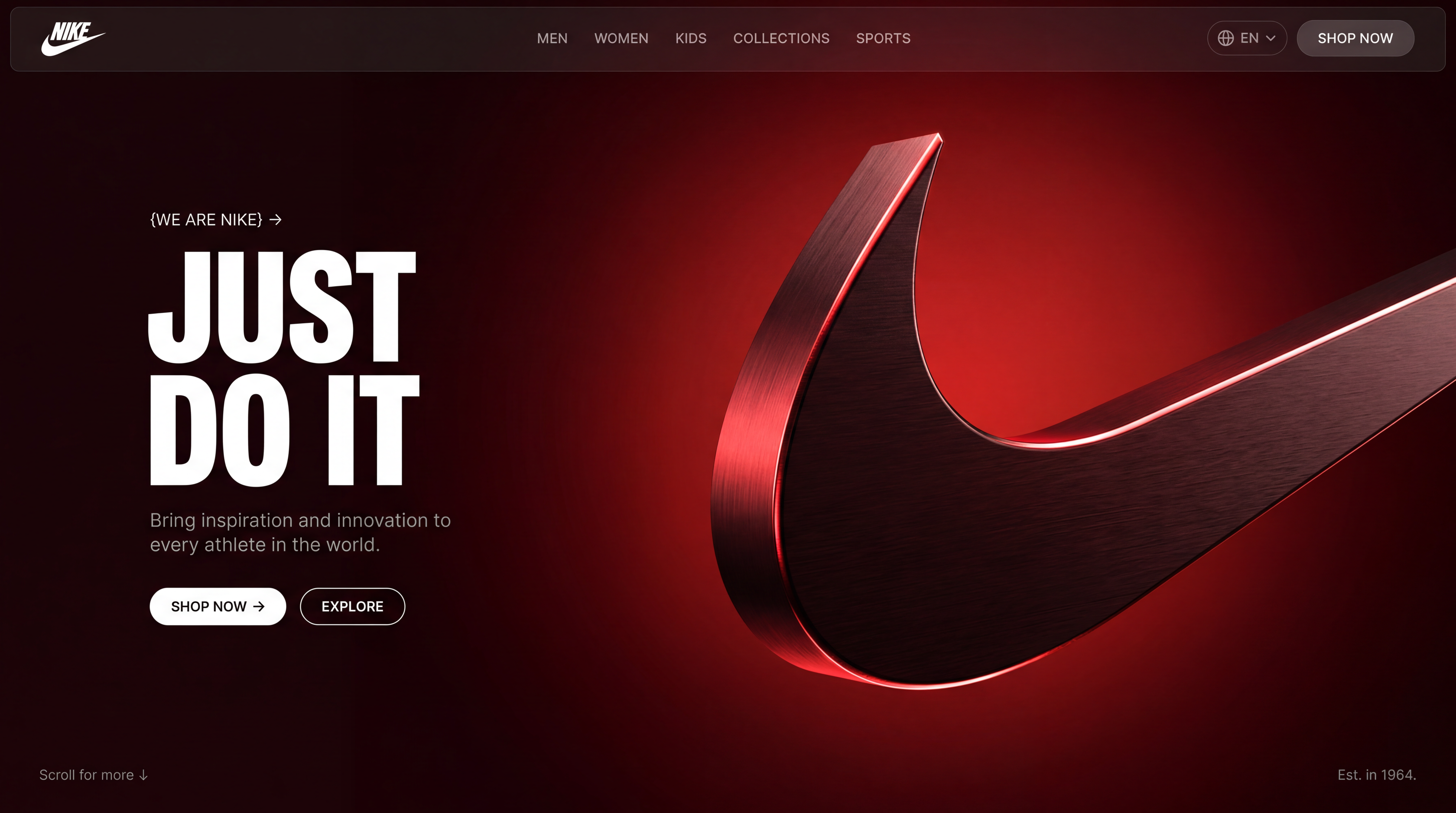 Nike Hero Section